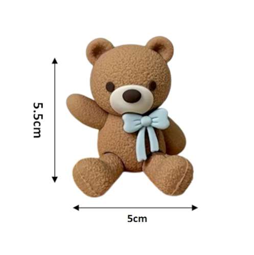 Teddy Bear Blue Bow