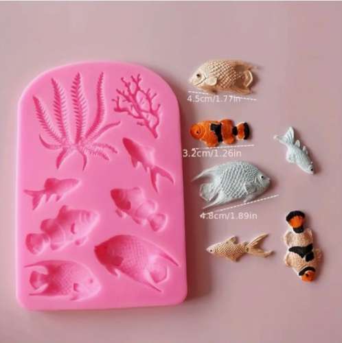 Fish and Coral Silicone Mould