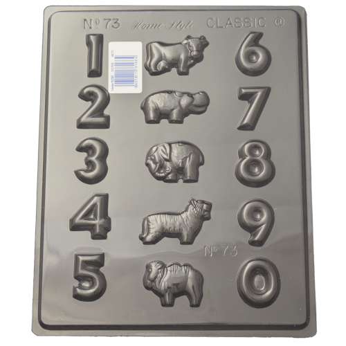 Numbers Chocolate Mould