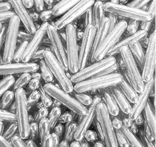 Metallic Silver Rods 3.8mm