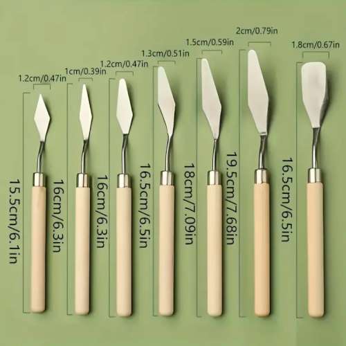 7 pc Palette Knife Set