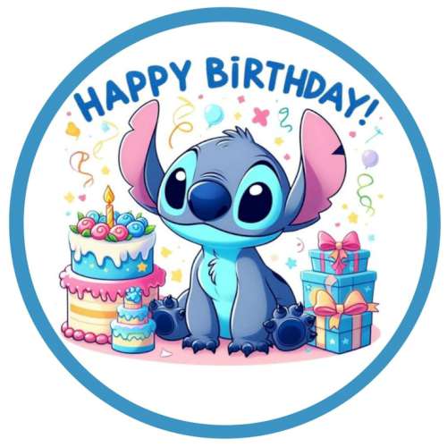 Stitch Icing Image - Round