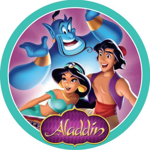 Aladdin Icing Image - Round - Click Image to Close