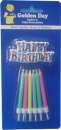 Birthday Candles & Motto - Pack of 12