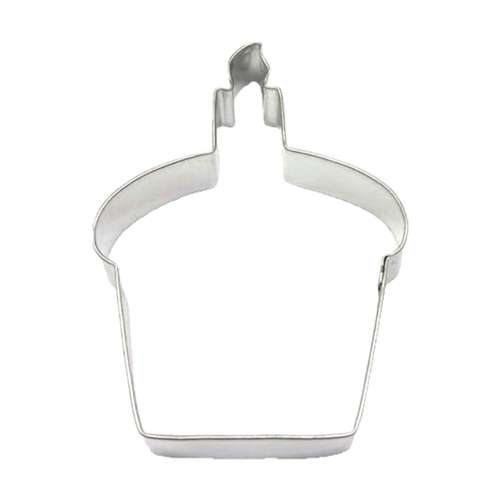 Cupcake With Candle Cookie Cutter