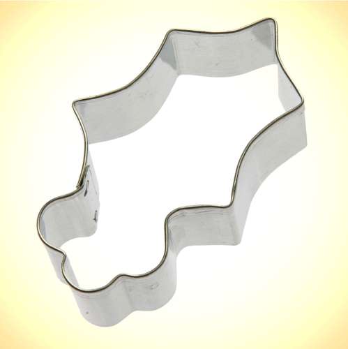 Holly Leaf Cookie Cutter #2 - Click Image to Close