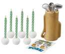 Golf Candles and Decoration Set