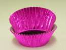 Hot Pink Foil Cupcake Papers