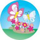 Butterflies & Flowers Edible Images