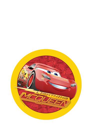 Disney Cars 3 Edible Icing Image - Round - Click Image to Close