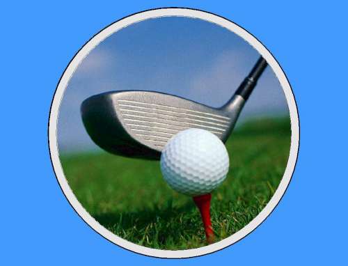 Golfing Edible Icing Image - Click Image to Close