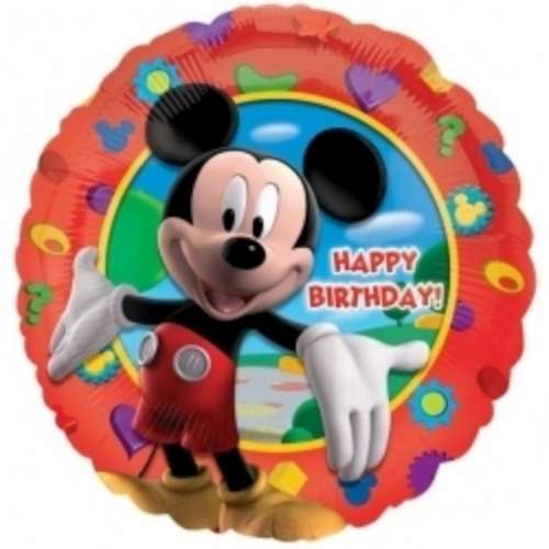 Mickey Mouse Birthday Balloon - Foil - Click Image to Close