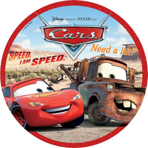 Lightning Mcqueen and Matar Edible Icing Image - Click Image to Close