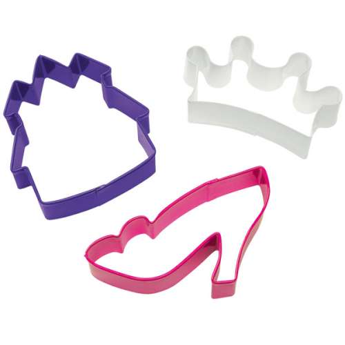 Princess Cookie Cutter Set - 3 Piece - Click Image to Close