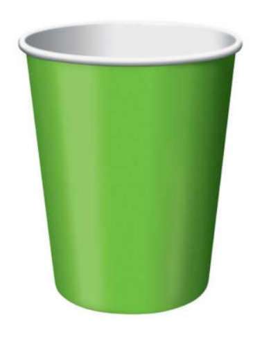 Green Paper Cups - Click Image to Close