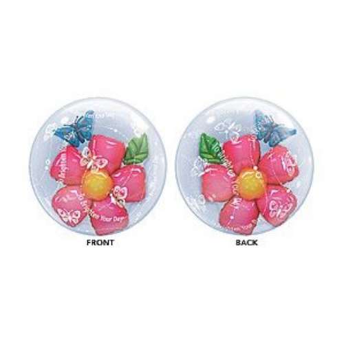 To Brighten Your Day Double Bubble Balloon - Click Image to Close