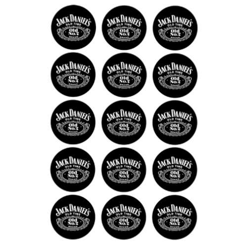 Jack Daniels Edible Icing Cupcake Images - Click Image to Close