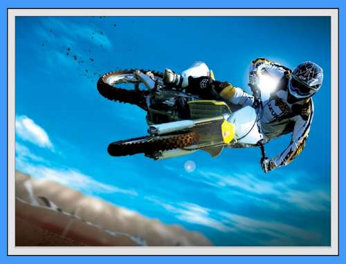 Motorcross Edible Icing Image - Click Image to Close