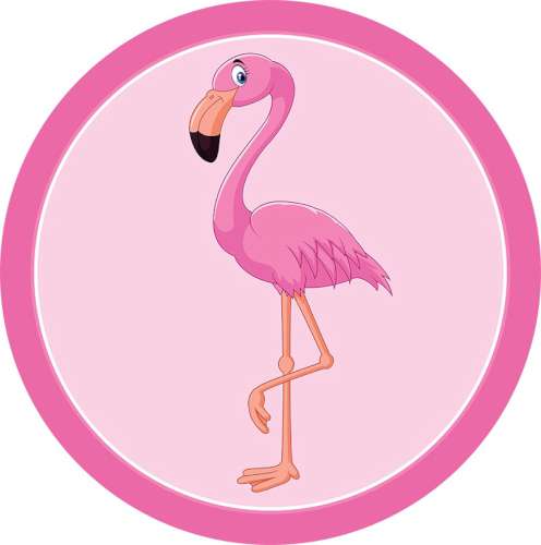 Flamingo Edible Icing Image - Click Image to Close