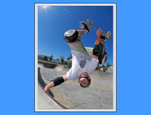 Skate Boarder Edible Icing Image - Click Image to Close