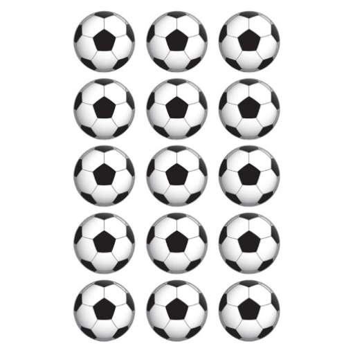 Soccerball Edible Icing Cupcake Images - Click Image to Close