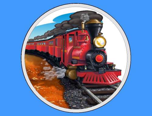 Train Edible Icing Image - Click Image to Close