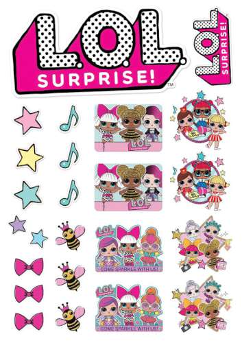 LOL Surprise Dolls Edible Character Icon Sheet - Click Image to Close
