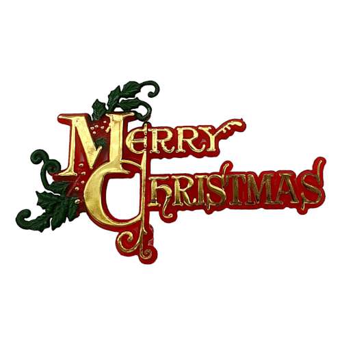 Merry Christmas Holly Cake Motto - Click Image to Close