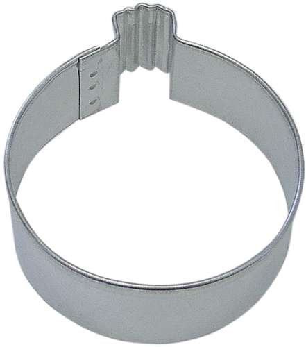 Mini Round Christmas Ornament Cookie Cutter