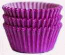 Purple Mini Cupcake Papers