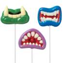 Monster Mouth Fun Face Lollipop Chocolate Mould - Click Image to Close