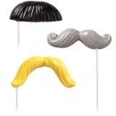 Moustache Fun Face Lollipop Chocolate Mould