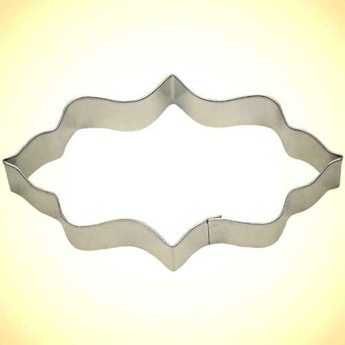 Long Plaque Frame Cookie Cutter - Click Image to Close
