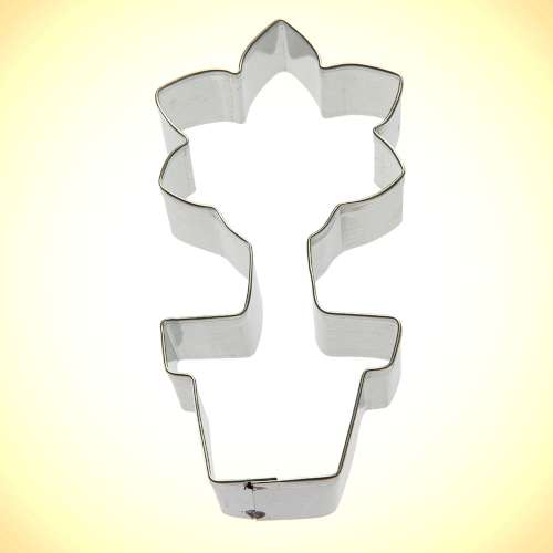 Potted Flower Cookie Cutter - Click Image to Close