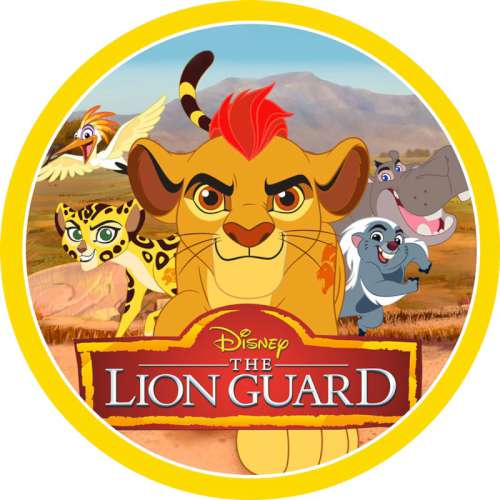 The Lion King Lion Guard Icing Image - Round