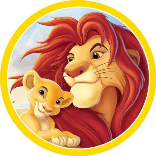 The Lion King #2 Icing Image - Round - Click Image to Close