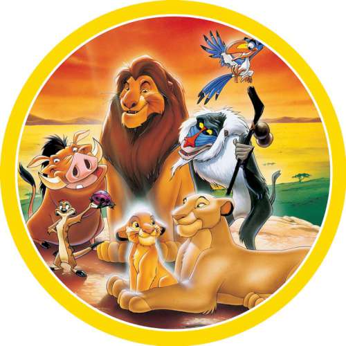 The Lion King Icing Image - Round - Click Image to Close